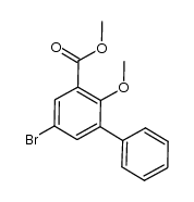 methyl 5-bromo-2-methoxybiphenyl-3-carboxylate Structure