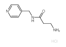 3-Amino-N-(4-pyridinylmethyl)propanamide hydrochloride Structure