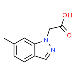 2-(6-Methyl-1H-indazol-1-yl)acetic acid structure