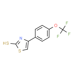 4-[4-(TRIFLUOROMETHOXYL)PHENYL]THIAZOLE-2-THIOL结构式