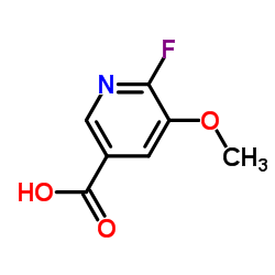 2-Fluoro-3-Methoxypyridine-5-carboxylic acid结构式