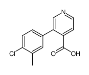 3-(4-chloro-3-methylphenyl)pyridine-4-carboxylic acid结构式