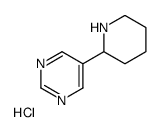 5-piperidin-2-ylpyrimidine,hydrochloride结构式