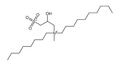 3-(decyl-methyl-octylazaniumyl)-2-hydroxypropane-1-sulfonate结构式