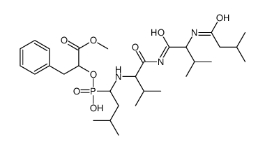 isovaleryl-valyl-valyl-leucine phosphinate-3-phenyllactic acid methyl ester Structure