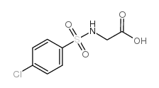 2-(4-CHLOROPHENYLSULFONAMIDO)ACETIC ACID Structure