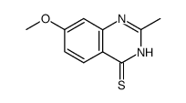 7-methoxy-2-methyl-3H-quinazoline-4-thione结构式