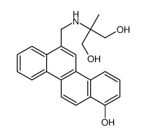 2-[(1-hydroxychrysen-6-yl)methylamino]-2-methylpropane-1,3-diol结构式