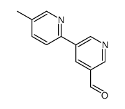 5-(5-methylpyridin-2-yl)pyridine-3-carbaldehyde结构式