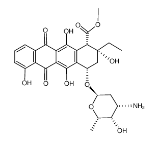daunosaminyl 10-epi-ε-rhodomycinone Structure