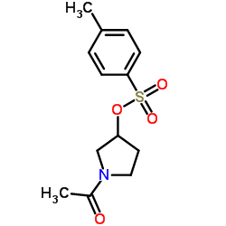 1-Acetyl-3-pyrrolidinyl 4-methylbenzenesulfonate Structure