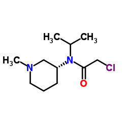 2-Chloro-N-isopropyl-N-[(3R)-1-methyl-3-piperidinyl]acetamide结构式