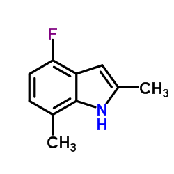 4-Fluoro-2,7-dimethyl-1H-indole Structure