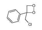 3-(chloromethyl)-3-phenyldioxetane结构式