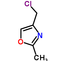 4-(氯甲基)-2-甲基噁唑结构式