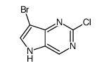 7-Bromo-2-chloro-5H-pyrrolo[3, 2-d]pyrimidine structure