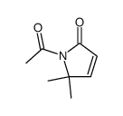 2H-Pyrrol-2-one, 1-acetyl-1,5-dihydro-5,5-dimethyl- (9CI)结构式