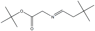 tert-butyl (E)-2-((3,3-dimethylbutylidene)amino)acetate Structure