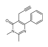 2,3-dimethyl-6-phenyl-5-prop-2-ynylpyrimidin-4-one Structure