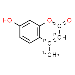 4-Methylumbelliferone-¹³C4 structure