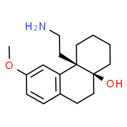 rac-cis-4b-(2-amino-ethyl)-3-methoxy-4b,5,6,7,8,8a,9,10-octahydro-phenanthren-8a-ol结构式