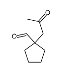 Cyclopentanecarboxaldehyde, 1-(2-oxopropyl)- (9CI)结构式