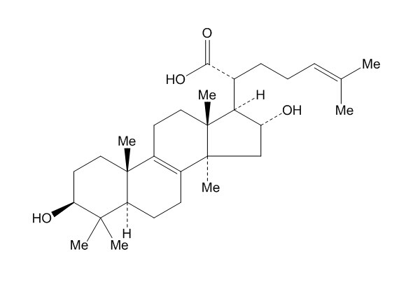 16α-Hydroxytrametenolic acid结构式