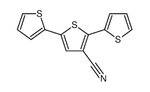 2,5-dithiophen-2-ylthiophene-3-carbonitrile结构式