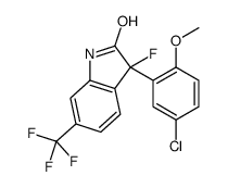 3-(5-氯-2-甲氧基苯基)-3-氟-1,3-二氢-6-三氟甲基-2H-吲哚-2-酮图片