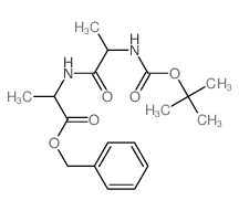 benzyl 2-[2-[(2-methylpropan-2-yl)oxycarbonylamino]propanoylamino]propanoate Structure