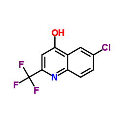 8-Chloro-2-(trifluoromethyl)-4-quinolinol Structure