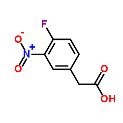 2-(4-氟-3-硝基苯基)乙酸结构式