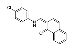 2-[(4-chloroanilino)methylidene]naphthalen-1-one结构式