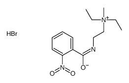 diethyl-methyl-[2-[(2-nitrobenzoyl)amino]ethyl]azanium,bromide Structure