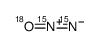 Nitrous oxide-15N2,18O Structure