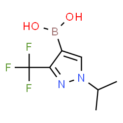 (1-异丙基-3-三氟甲基-1H-吡唑-4-基)硼酸结构式