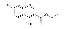 4-hydroxy-7-iodo-quinoline-3-carboxylic acid ethyl ester Structure