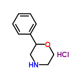 2-Phenylmorpholine hydrochloride (1:1) structure