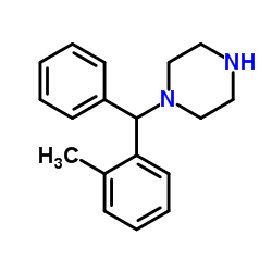 1-[(2-Methylphenyl)(phenyl)methyl]piperazine Structure