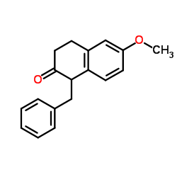 1-Benzyl-6-methoxy-3,4-dihydro-1H-naphthalen-2-one Structure