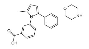 3-(2-methyl-5-phenylpyrrol-1-yl)benzoic acid,morpholine Structure