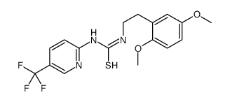 1-[2-(2,5-dimethoxyphenyl)ethyl]-3-[5-(trifluoromethyl)pyridin-2-yl]thiourea Structure