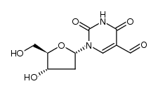 1-(2-deoxy-α-D-erythro-pentafuranosyl)-5-formyluracil结构式