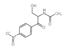 Acetamide,N-[1-(hydroxymethyl)-2-(4-nitrophenyl)-2-oxoethyl]- Structure