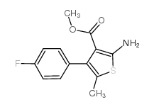 2-AMINO-4-(4-FLUOROPHENYL)-5-METHYLTHIOPHENE-3-CARBOXYLICACIDMETHYLESTER Structure