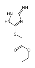 ethyl 2-[(5-amino-1H-1,2,4-triazol-3-yl)sulfanyl]acetate结构式