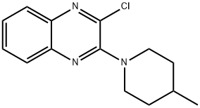 2-chloro-3-(4-methylpiperidin-1-yl)quinoxaline Structure