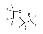 3,3,4,4-tetrafluoro-2-(1,1,2,2,2-pentafluoroethyl)oxazetidine Structure