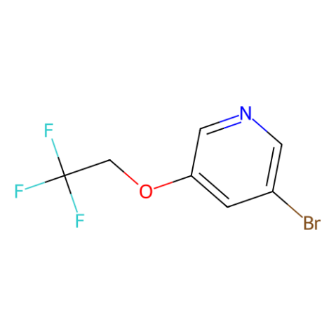3-bromo-5-(2,2,2-trifluoroethoxy)pyridine Structure