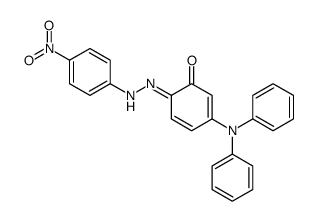 6-[(4-nitrophenyl)hydrazinylidene]-3-(N-phenylanilino)cyclohexa-2,4-dien-1-one Structure